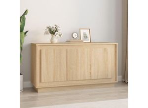 8720845794859 - Bonnevie - SideboardKommode Sonoma-Eiche 102x35x55 cm Holzwerkstoff vidaXL