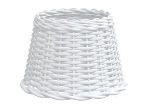 8720845803568 - Vidaxl - Lampenschirm Weiß Ø30x20 cm Korbweide Weiß