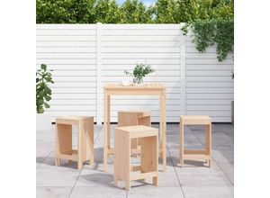 8720845804565 - Bonnevie - 5-tlg Gartenbar-SetGartenmöbel-Set Massivholz Kiefer vidaXL