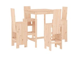 8720845804862 - 5-tlg Gartenbar-Set Massivholz Kiefer Vidaxl