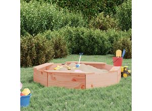 8720845807924 - Bonnevie - Sandkasten mit Sitzen Achteck Massivholz Douglasie vidaXL301916