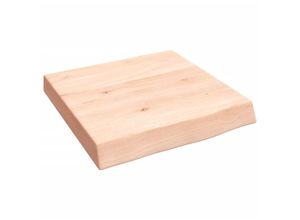 8720845812324 - Vidaxl - Wandregal 40x40x(2-6) cm Massivholz Eiche Unbehandelt Braun 8720845812324 - Vidaxl - Wandregal 40x40x(2-6) cm Massivholz Eiche Unbehandelt Braun