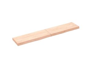 8720845813109 - Bonnevie - Wandregal Wandboard 160x30x6 cm Massivholz Eiche Unbehandelt vidaXL