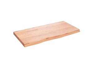 8720845813871 - Bonnevie - Wandregal Wandboard Hellbraun 80x40x4 cm Massivholz Eiche Behandelt vidaXL 8720845813871 - Bonnevie - Wandregal Wandboard Hellbraun 80x40x4 cm Massivholz Eiche Behandelt vidaXL