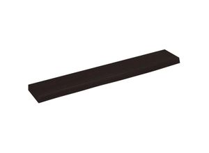 8720845814793 - Wandregal Wandboard Dunkelgrau 60x10x2 cm Massivholz Eiche Behandelt Vidaxl