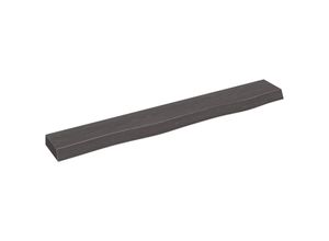 8720845814984 - Bonnevie - Wandregal Wandboard Dunkelgrau 80x10x4 cm Massivholz Eiche Behandelt vidaXL