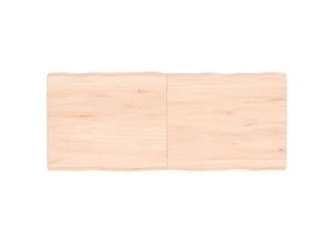 8720845816148 - Bonnevie - TischplatteSchreibtischplatte 120x50x6 cm Massivholz Eiche Unbehandelt Baumkante vidaXL