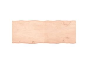 8720845816285 - Bonnevie - TischplatteSchreibtischplatte 160x60x6 cm Massivholz Eiche Unbehandelt Baumkante vidaXL