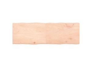 8720845816339 - Bonnevie - TischplatteSchreibtischplatte 180x60x4 cm Massivholz Eiche Unbehandelt Baumkante vidaXL