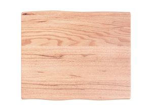 8720845816537 - Bonnevie - TischplatteSchreibtischplatte 60x50x2 cm Massivholz Eiche Behandelt Baumkante vidaXL