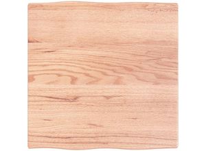 8720845816568 - Bonnevie - TischplatteSchreibtischplatte 60x60x2 cm Massivholz Eiche Behandelt Baumkante vidaXL