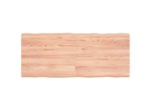 8720845816803 - Bonnevie - TischplatteSchreibtischplatte 120x50x6 cm Massivholz Eiche Behandelt Baumkante vidaXL