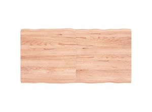 8720845816810 - Bonnevie - TischplatteSchreibtischplatte 120x60x4 cm Massivholz Eiche Behandelt Baumkante vidaXL