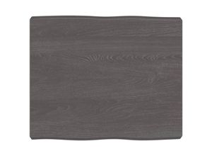 8720845817213 - Bonnevie - TischplatteSchreibtischplatte 60x50x6 cm Massivholz Eiche Behandelt Baumkante vidaXL