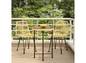 8720845818203 - Bonnevie - 3-tlg Garten-EssgruppeGartenmöbel Set Poly Rattan vidaXL