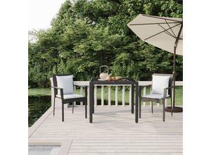 8720845818869 - Bonnevie - 3-tlg Garten-EssgruppeGartenmöbel Set mit Kissen Schwarz Poly Rattan vidaXL 8720845818869 - Bonnevie - 3-tlg Garten-EssgruppeGartenmöbel Set mit Kissen Schwarz Poly Rattan vidaXL