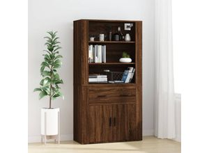 8720845823115 - Bonnevie - HighboardKommode Braun Eichen-Optik Holzwerkstoff vidaXL 8720845823115 - Bonnevie - HighboardKommode Braun Eichen-Optik Holzwerkstoff vidaXL