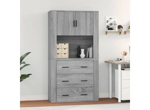 8720845823184 - Bonnevie - Highboard Grau Sonoma Holzwerkstoff vidaXL509135