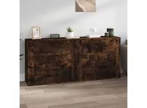 8720845823412 - Vidaxl - Sideboards 2 Stk Räuchereiche Holzwerkstoff Braun