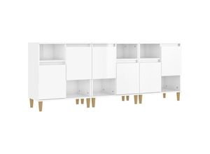 8720845831226 - Vidaxl - Sideboards 3 Stk Hochglanz-Weiß 60x35x70 cm Holzwerkstoff Weiß