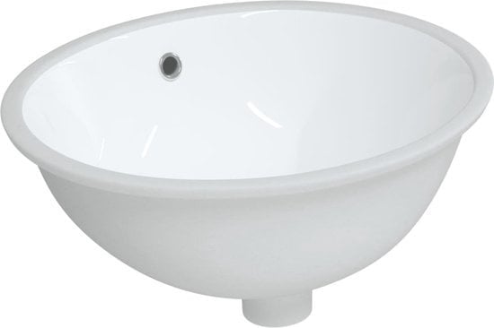 8720845862800 - vidaXL Spülbecken-oval-47x39x21-cm-keramik-weiß