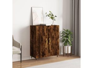 8720845863081 - Bonnevie - SideboardKommode Räuchereiche 695x34x90 cm Holzwerkstoff vidaXL