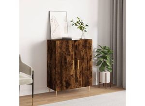 8720845863166 - Bonnevie - SideboardKommode Räuchereiche 695x34x90 cm Holzwerkstoff vidaXL