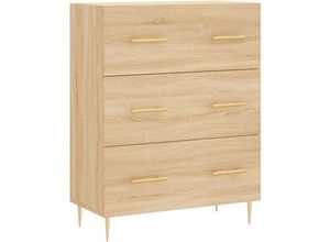 8720845864422 - Vidaxl - Sideboard Sonoma-Eiche 695x34x90 cm Holzwerkstoff Braun