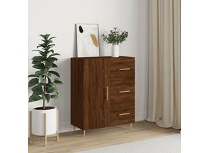 8720845865108 - Bonnevie - SideboardKommode Braun Eichen-Optik 695x34x90 cm Holzwerkstoff vidaXL