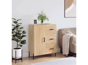 8720845865306 - Bonnevie - SideboardKommode Sonoma-Eiche 695x34x90 cm Holzwerkstoff vidaXL