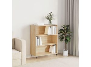 8720845866266 - Bonnevie - BücherregalStandregal Sonoma-Eiche 695x325x90 cm Holzwerkstoff vidaXL