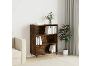 8720845866280 - Bonnevie - BücherregalStandregal Räuchereiche 695x325x90 cm Holzwerkstoff vidaXL