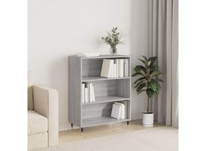 8720845866297 - Bücherregal，Standregal Grau Sonoma 695x325x90 cm Holzwerkstoff vidaXL