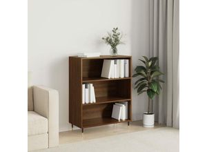 8720845866303 - Bücherregal，Standregal Braun Eichen-Optik 695x325x90 cm Holzwerkstoff vidaXL