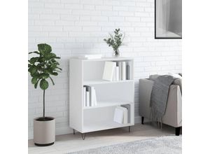 8720845866396 - Bonnevie - BücherregalStandregal Weiß 695x325x90 cm Holzwerkstoff vidaXL