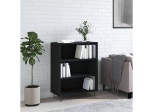 8720845866402 - Bonnevie - BücherregalStandregal Schwarz 695x325x90 cm Holzwerkstoff vidaXL