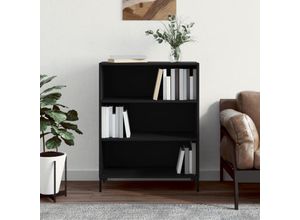 8720845866488 - Bonnevie - BücherregalStandregal Schwarz 695x325x90 cm Holzwerkstoff vidaXL