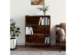 8720845866525 - Bonnevie - BücherregalStandregal Räuchereiche 695x325x90 cm Holzwerkstoff vidaXL