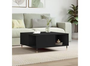 8720845872168 - Bonnevie - Couchtische Kaffeetisch Schwarz 80x80x365 cm Holzwerkstoff vidaXL