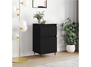 8720845873615 - Jinlefu - Sideboard Schwarz 40x35x70 cm Holzwerkstoff vidaXL - Schwarz