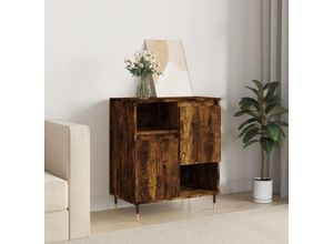 8720845874124 - Bonnevie - SideboardKommode Räuchereiche 60x35x70 cm Holzwerkstoff vidaXL