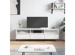 8720845875190 - Bonnevie - TV-SchrankTV-Möbel Weiß 150x30x445 cm Holzwerkstoff vidaXL