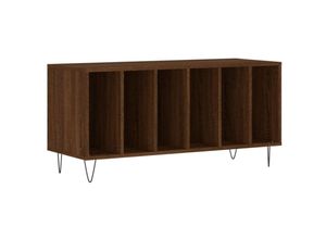 8720845877668 - Vidaxl - Plattenschrank Braun Eichen-Optik 100x38x48 cm Holzwerkstoff Braun