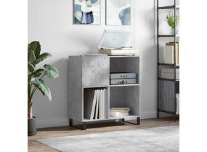 8720845877958 - Bonnevie - KommodePlattenschrank Betongrau 845x38x89 cm Holzwerkstoff vidaXL