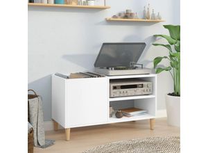 8720845878474 - Bonnevie - KommodePlattenschrank Weiß 845x38x48 cm Holzwerkstoff vidaXL