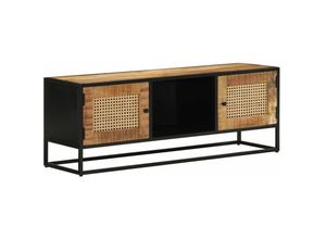 8720845885533 - Bonnevie - TV-SchrankTV-Möbel 110x30x40 cm Raues Massivholz Mango & Eisen vidaXL