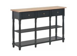 8720845893194 - Bonnevie - Konsolentisch Schwarz 110x30x76 cm Holzwerkstoff vidaXL239027