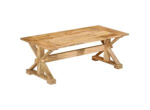 8720845894252 - Bonnevie - Couchtische Kaffeetisch 110x52x40 cm Massivholz Mango vidaXL