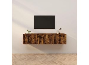 8720845898311 - Bonnevie - TV-Wandschränke 3 Stk TV-Schrank Räuchereiche 57x345x40 cm vidaXL