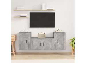 8720845899905 - Bonnevie - 3-tlg TV-Schrank-SetTV-MöbelTV-Möbel Betongrau Holzwerkstoff vidaXL 8720845899905 - Bonnevie - 3-tlg TV-Schrank-SetTV-MöbelTV-Möbel Betongrau Holzwerkstoff vidaXL